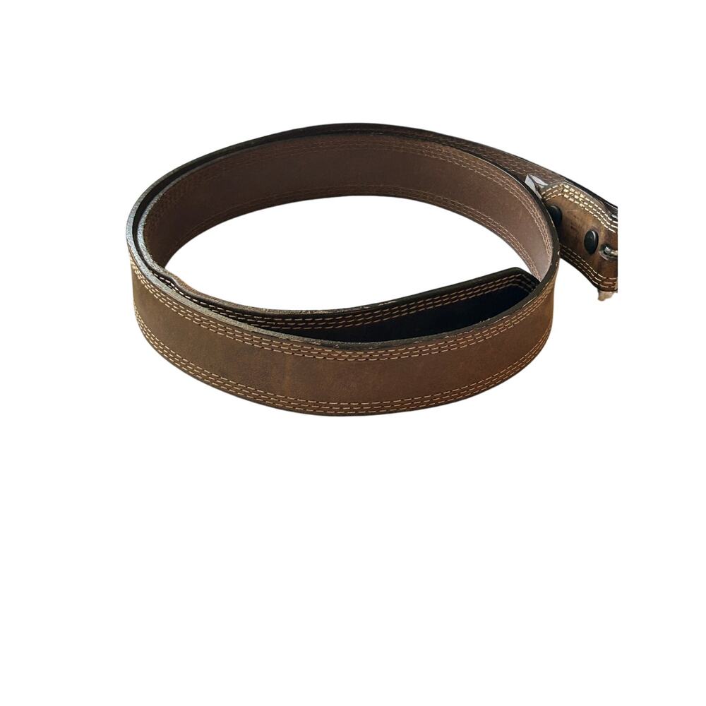Cathartt Menβs brown leather belt durable workwear
